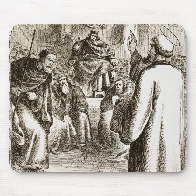St. Patrick preaching at Tara, from 'The Trias Thu Mouse Pad (Front)