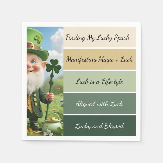 St. Patrick’s Affirmation Napkins (Front)