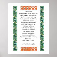 St. Patrick’s Breastplate Prayer Green Celtic Knot