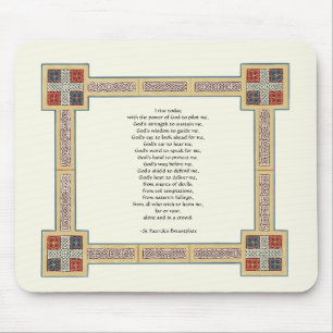 St. Patrick’s Breastplate Prayer with Celtic Knots Mouse Pad