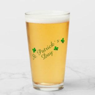 St Patrick`s day Beer Glass