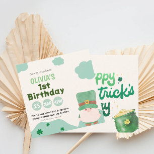 St Patrick’s day birthday Invitation