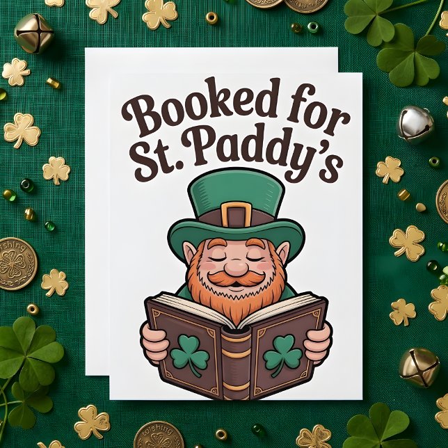 St Patrick’s Day Card Book Lover (Creator Uploaded)
