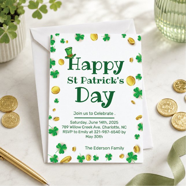 St. Patrick’s Day Celebration Invitation  (Creator Uploaded)