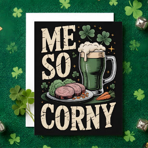 St Patrick’s Day Corned Beef Humor Card
