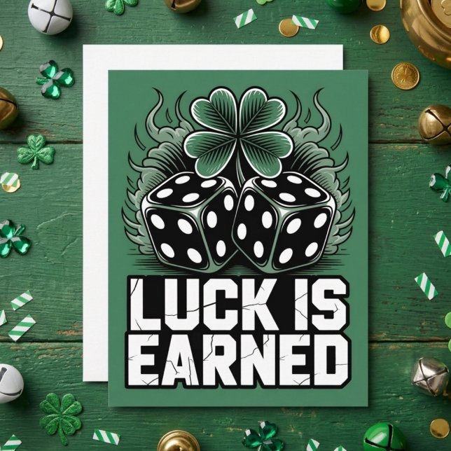 St Patrick’s Day Dice Clover Card (Creator Uploaded)