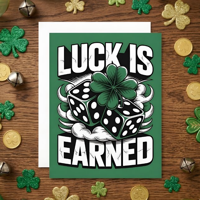 St Patrick’s Day Dice Clover Card (Creator Uploaded)
