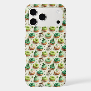 St. Patrick’s Day Donuts & Coffee Watercolor iPhone 17 Pro Max Case