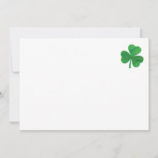 St. Patrick’s Day Envelopes – Lucky Shamrock Green Invitation