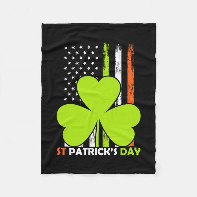 St Patrick S Day Fleece Blanket (Front)