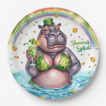 St. Patrick’s Day Glam Hippo Bikini