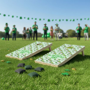 St. Patrick’s Day Gnome Green Cornhole Set