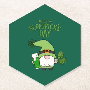 St. Patrick’s Day Gnome Paper Coaster