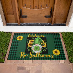 St. Patrick’s Day Gnome Welcome Doormat