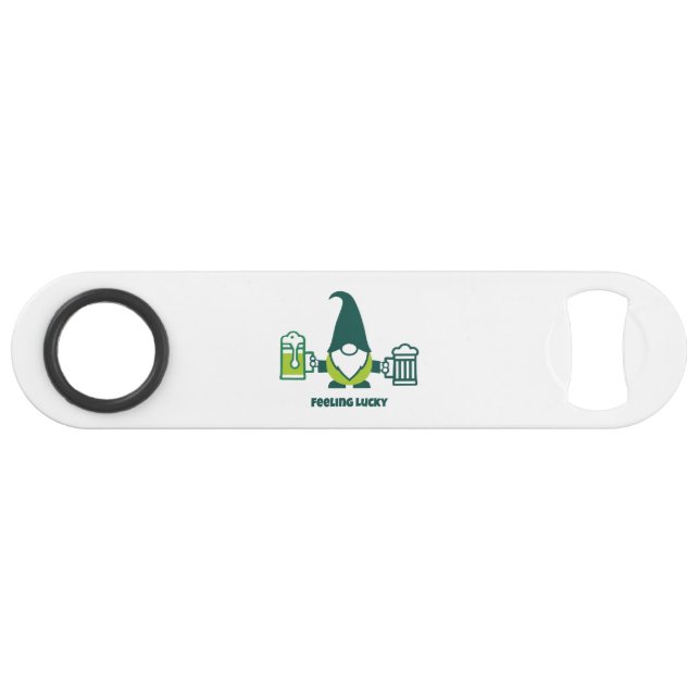 St. Patrick’s Day Gnome with Beer Mug Bar Key (Front (Horizontal))