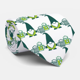 St. Patrick’s Day Gnome with Beer Mug Neck Tie