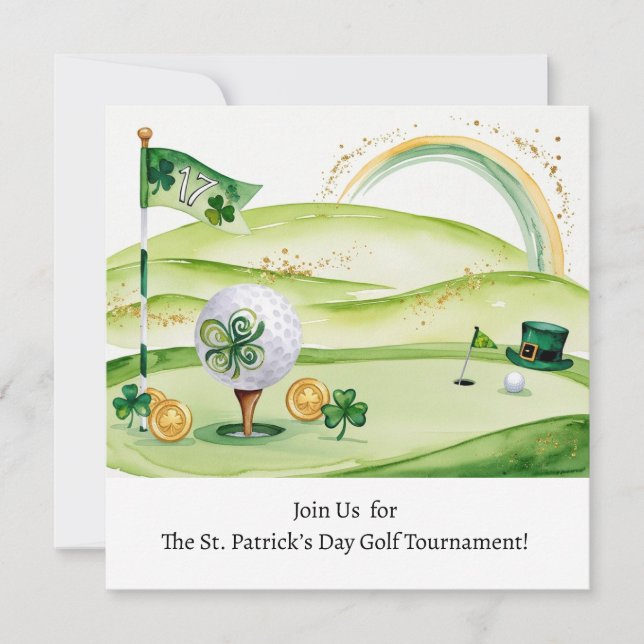 St. Patrick’s Day Golf Tournament Invitation (Front)