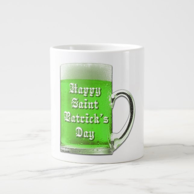 St. Patrick’s Day Green Beer Jumbo Mug (Front)