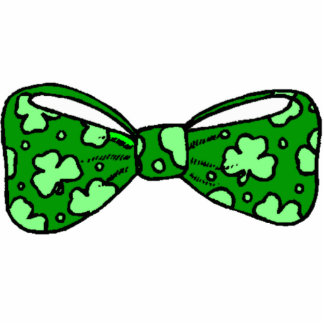 St. Patrick’s Day Green Bow Tie Photo Sculpture
