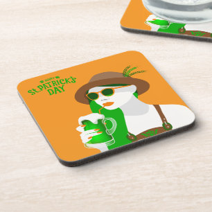 St. Patrick’s Day Hard Plastic Beverage Coaster