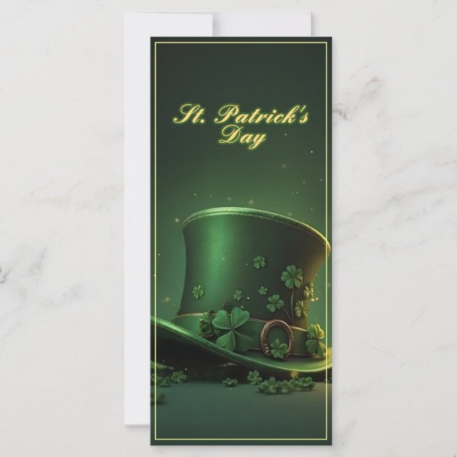 St. Patrick’s Day Hat and Shamrock Design (Front)