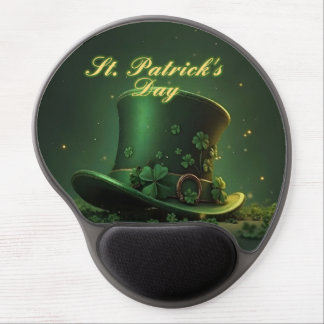 St. Patrick’s Day Hat and Shamrock Design Gel Mouse Pad