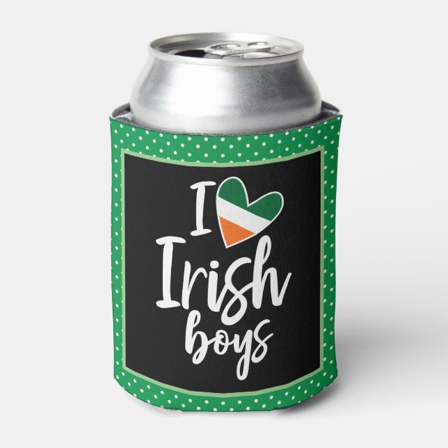 St. Patrick’s Day  I love Irish Boy  Can Cooler (Can Front)