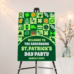 St. Patrick’s Day Icons Irish Party Welcome Foam Board