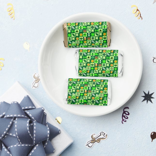 St. Patrick’s Day Icons Seamless Pattern Hershey's Miniatures (Party)