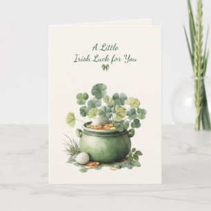 St. Patrick’s Day Irish Luck Clover Greeting Card