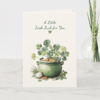 St. Patrick’s Day Irish Luck Clover Greeting Card