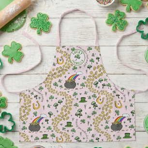 St. Patrick’s Day Kids Pink Apron