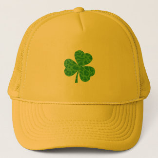St. Patrick’s Day Leopard Shamrock Trucker Hat