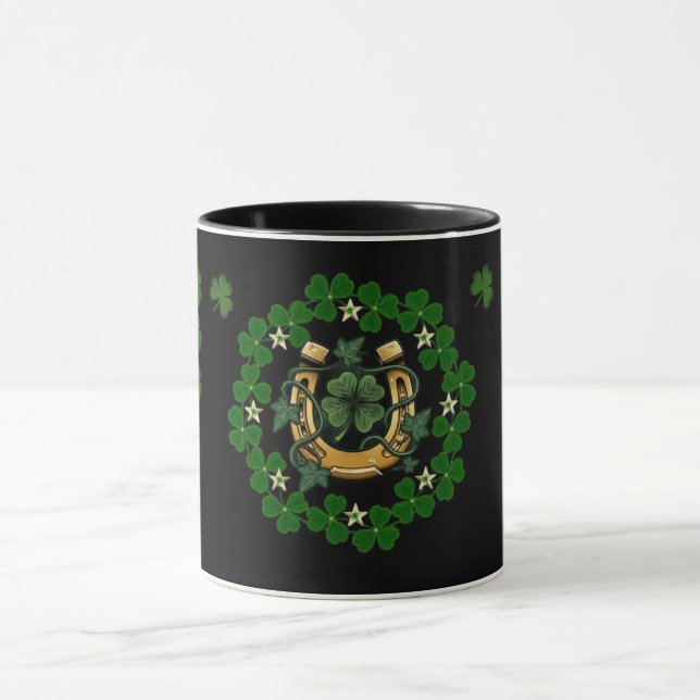St. Patrick’s Day Lucky Charm Horseshoe Mug  (Center)