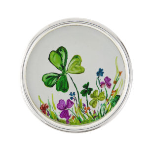 St Patrick’s Day Lucky Clover Lapel Pin