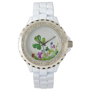 St Patrick’s Day Lucky Clover Watch
