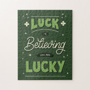 St. Patrick’s Day Lucky Quote Jigsaw Puzzle