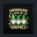 St Patrick’s Day Lucky Shamrock Gnome Gift Box<br><div class="desc">St Patrick’s Day Lucky Shamrock Gnome</div>