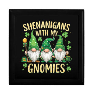 St Patrick’s Day Lucky Shamrock Gnome  Gift Box