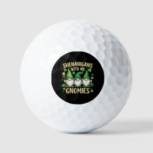 St Patrick’s Day Lucky Shamrock Gnome Golf Balls
