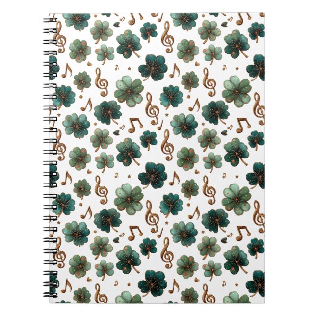 St. Patrick’s Day Musical Shamrock Notebook (Front)