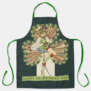 St. Patrick’s Day Pin-up girl vintage Apron