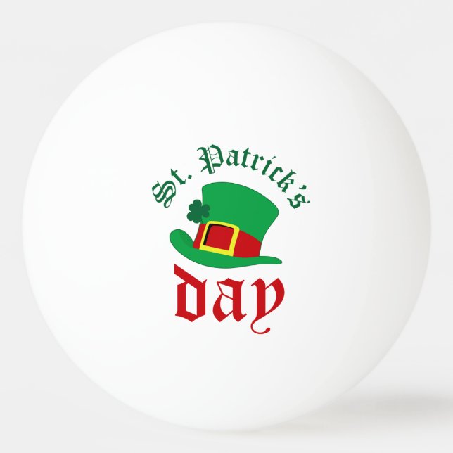 St.Patrick’s day Ping-Pong Ball (Front)