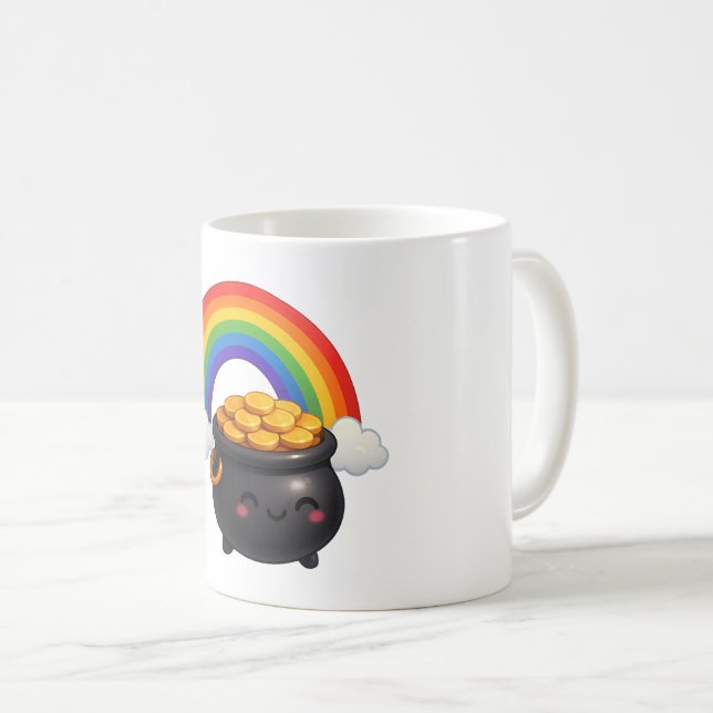 St Patrick’s Day Pot of Gold Mug (Front Right)
