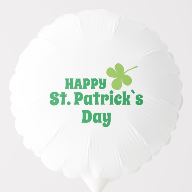 St. Patrick`s Day Shamrock Balloon (Front)