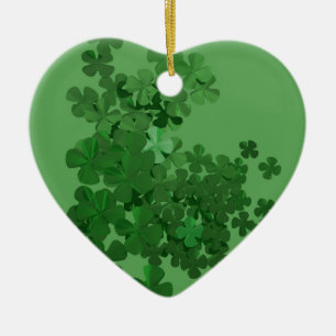 St. Patrick’s Day Shamrock Ceramic Ornament