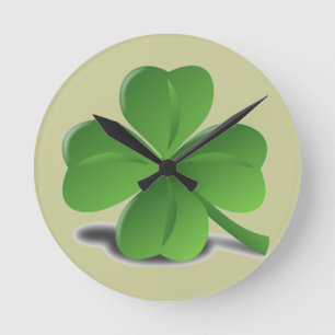 St. Patrick’s Day Shamrock Clover Clock