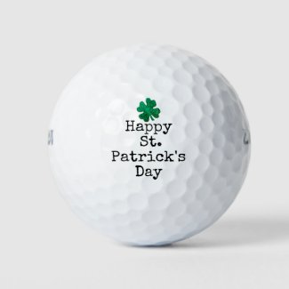 St. Patrick’s Day Shamrock Clover Golf Balls