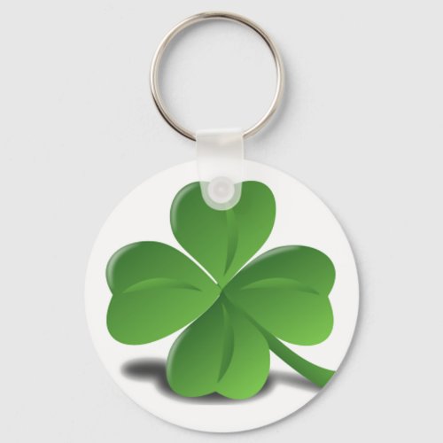 St Patricks Day Shamrock Clover Keychain