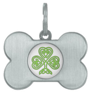 St. Patrick’s Day Shamrock Clover Pet Tag